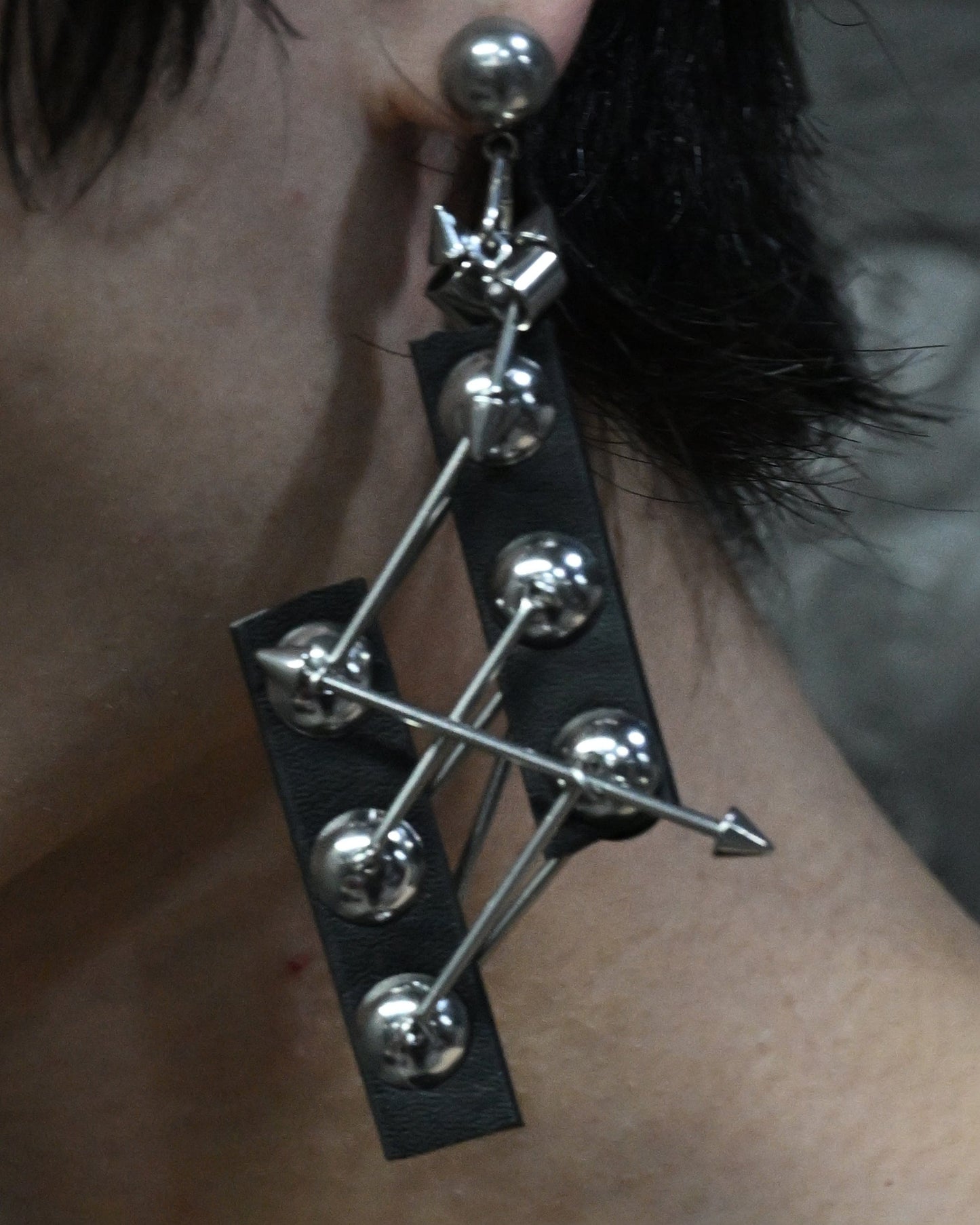 Chic Metallic Bead Ear Clips