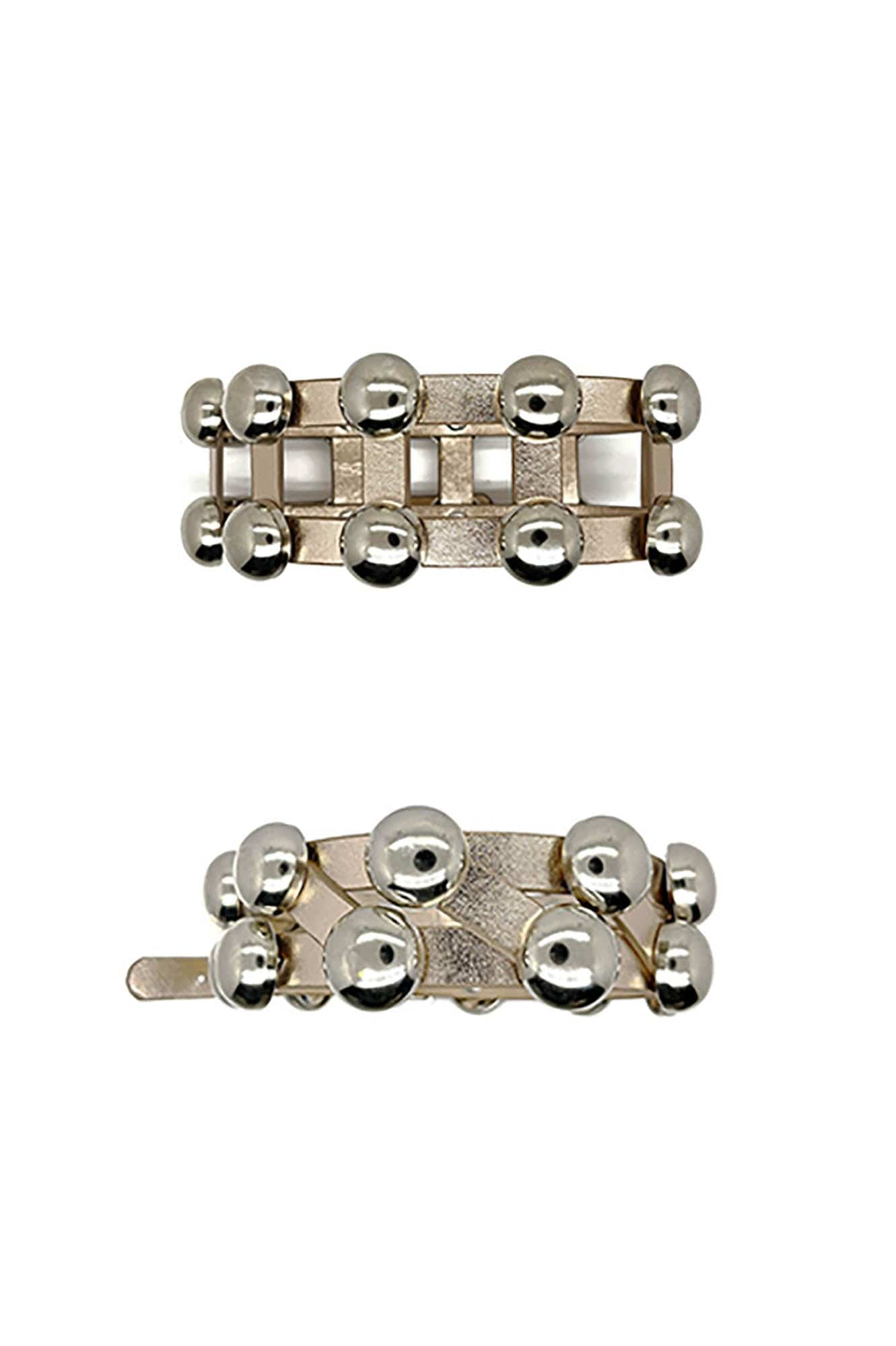 Chic Metallic Double-Strap Choker