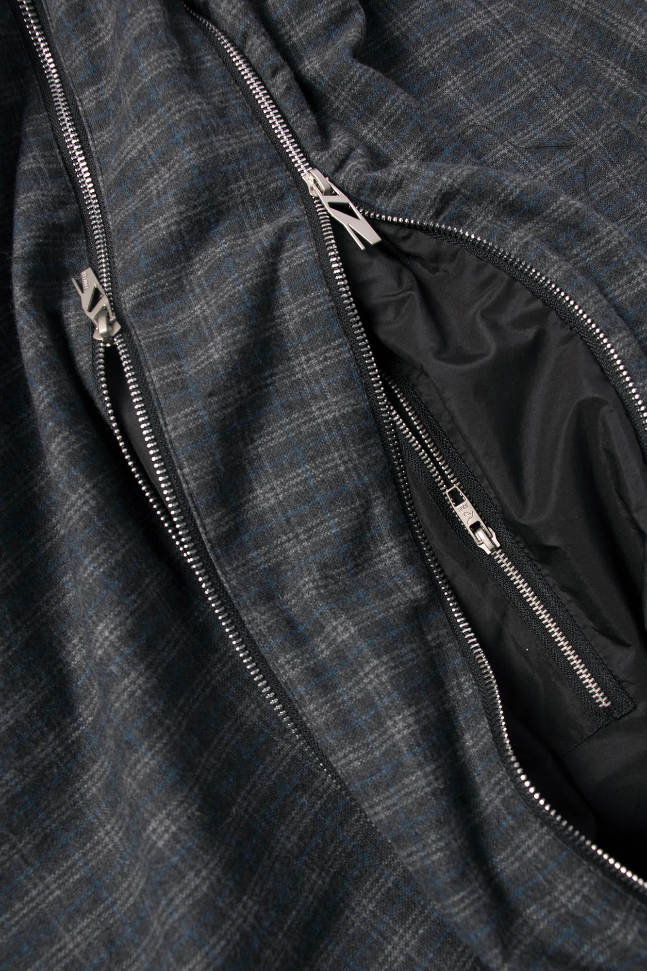 Chic Plaid Wool Hobo Bag