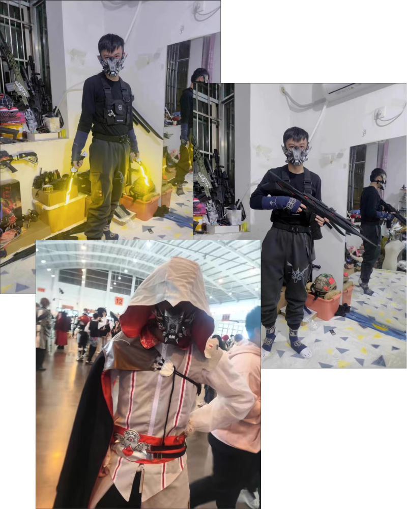 Futuristic Mech Half Face Mask