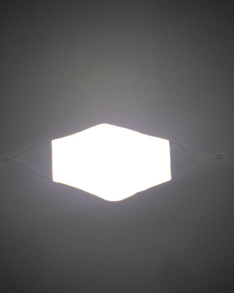 Vibrant Reflective Futuristic Face Mask