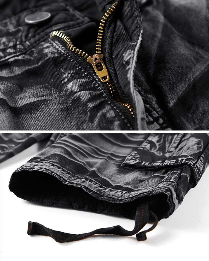 Vielseitige Camo-Cargo-Shorts