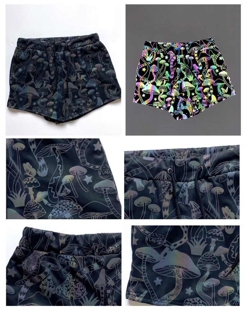 Leuchtend reflektierende Laufshorts