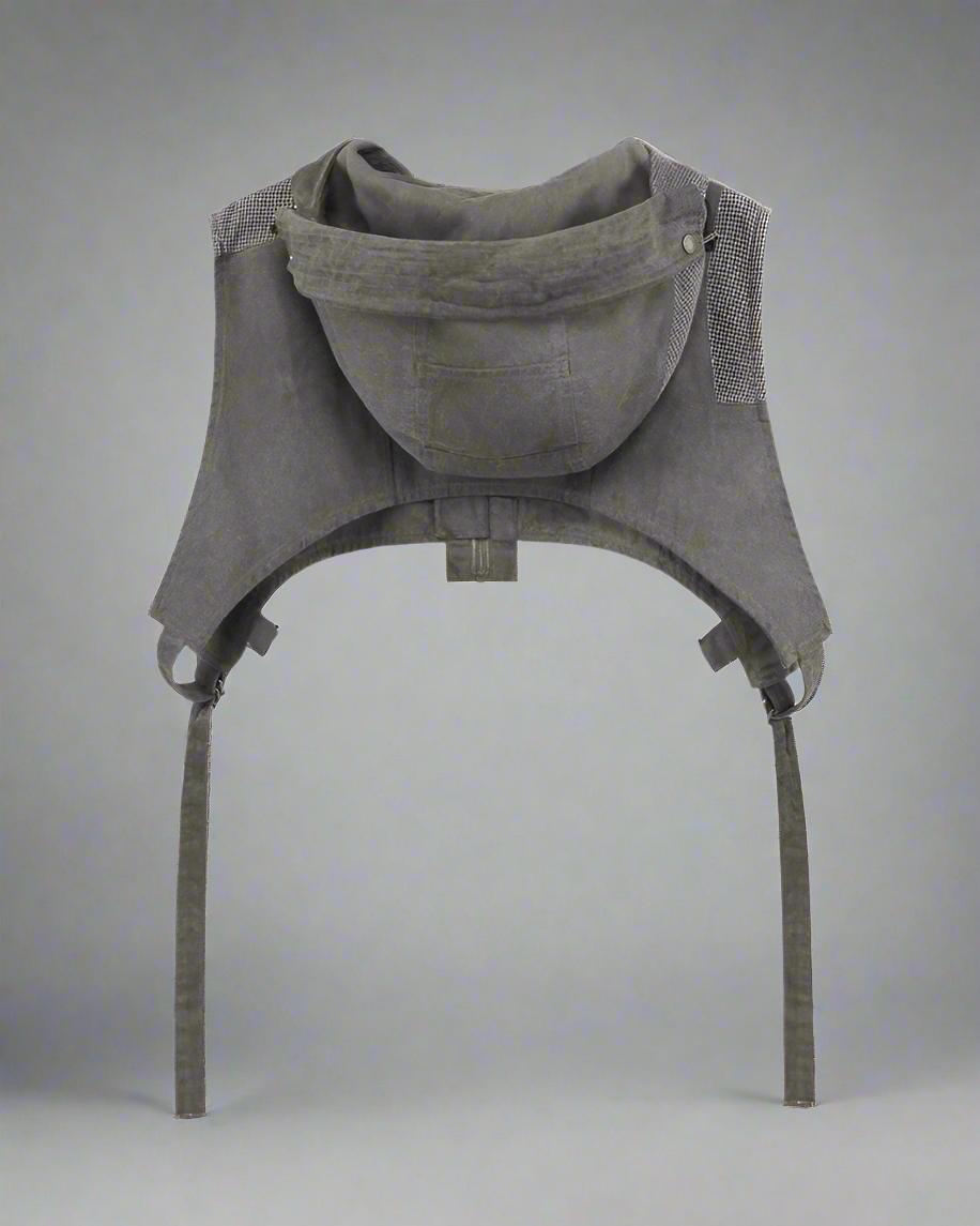 Bohemian Patchwork Hooded Vest