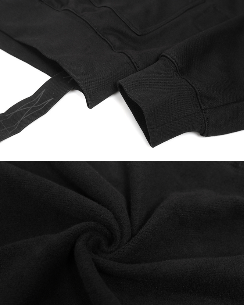 Bold Cut-Out Eye Zip Hoodie - techwear hoodie - Cut-Out Eye Zip Hoodie for Comfort and Style - View 9