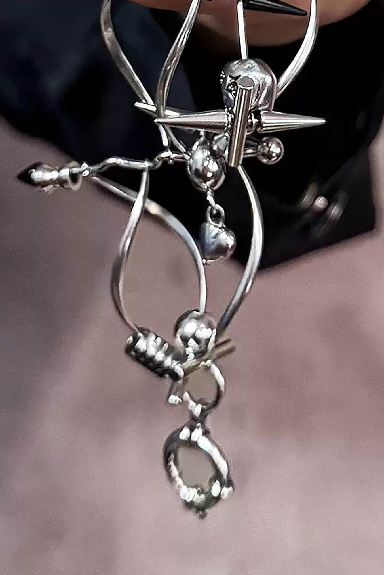 Chic Alert Bracelet - unique jewelry - Futuristic Adjustable Stainless Steel Bracelet - View 8