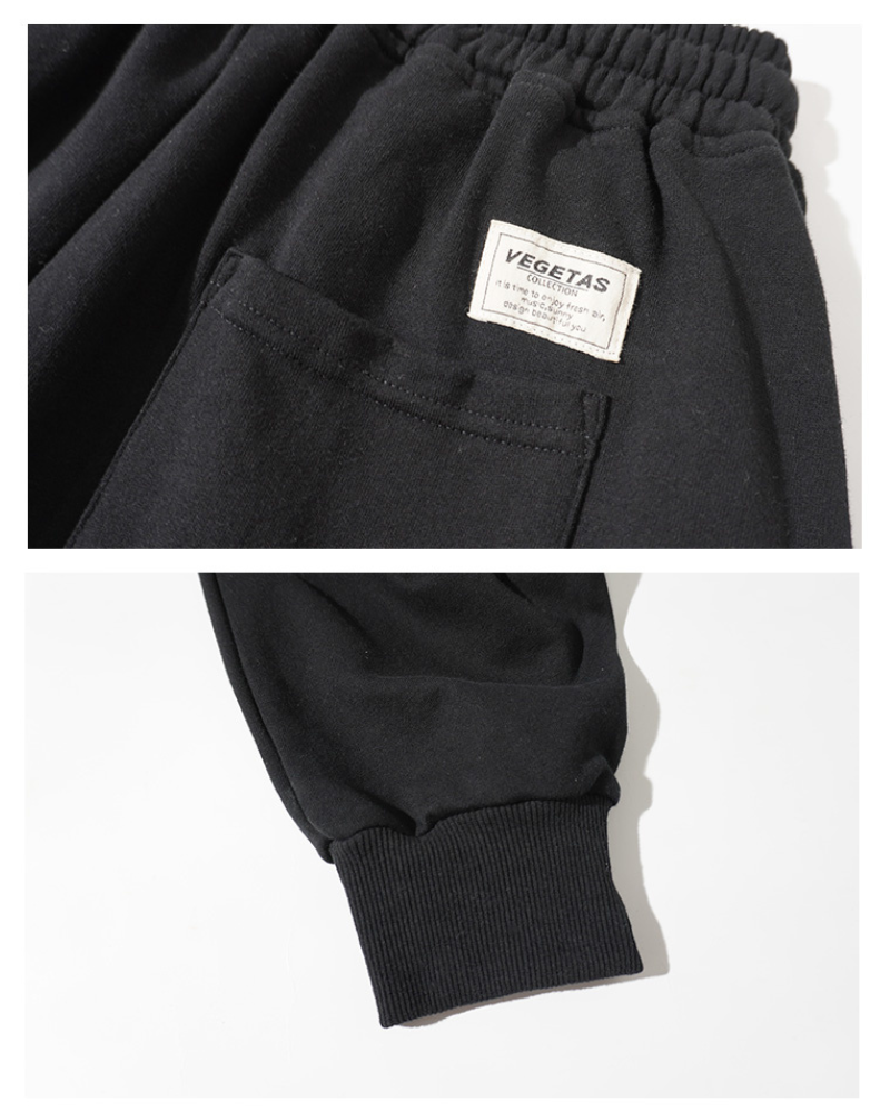 Chic Drop-Crotch Hakama Trousers - zipped hakama pants - Chic Drop-Crotch Hakama Trousers for Urban Style - View 9