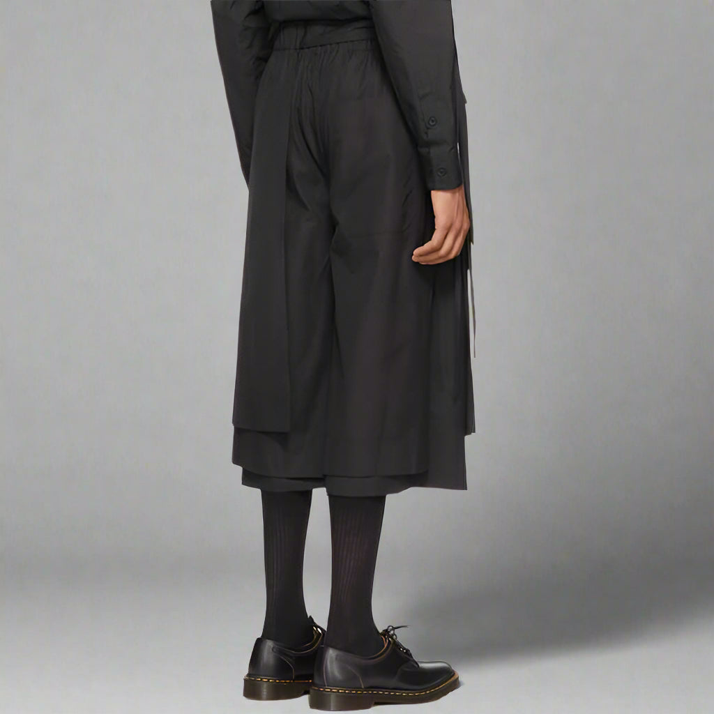 Chic Elegance Hakama Trousers - calf-length - Chic Hakama Trousers for Comfortable Streetwear Style - View 3