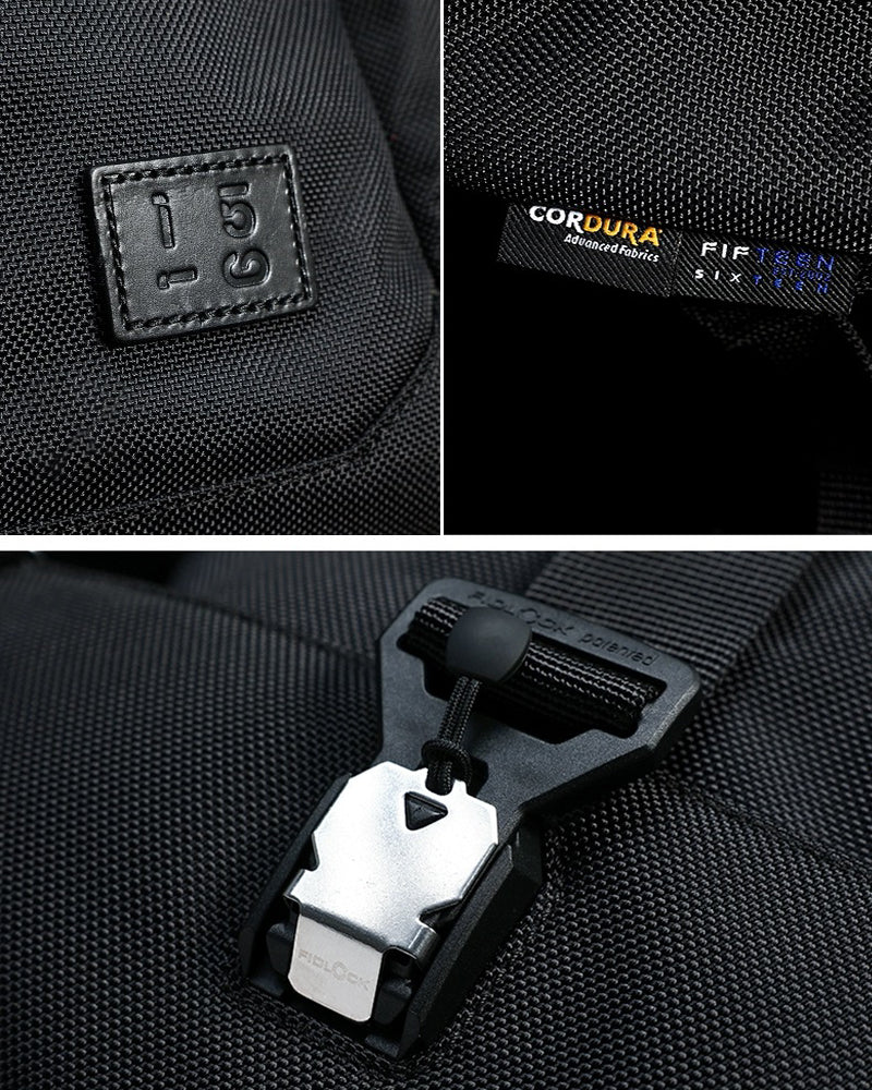 Chic Waterproof Adventure Backpack - black nylon backpack - Chic Waterproof Adventure Backpack for Daily Use - View 10