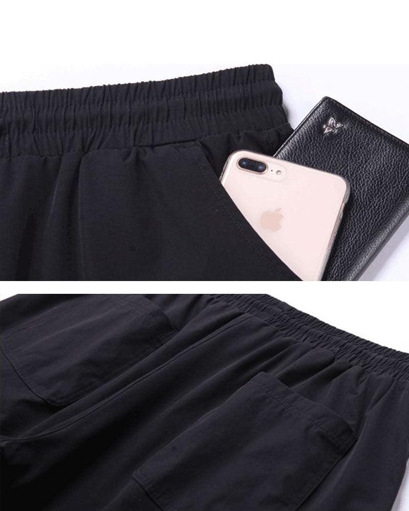 Cool Comfort Tech Shorts - ice silk shorts - Lightweight Techwear Shorts for Stylish Summer Comfort - View 9