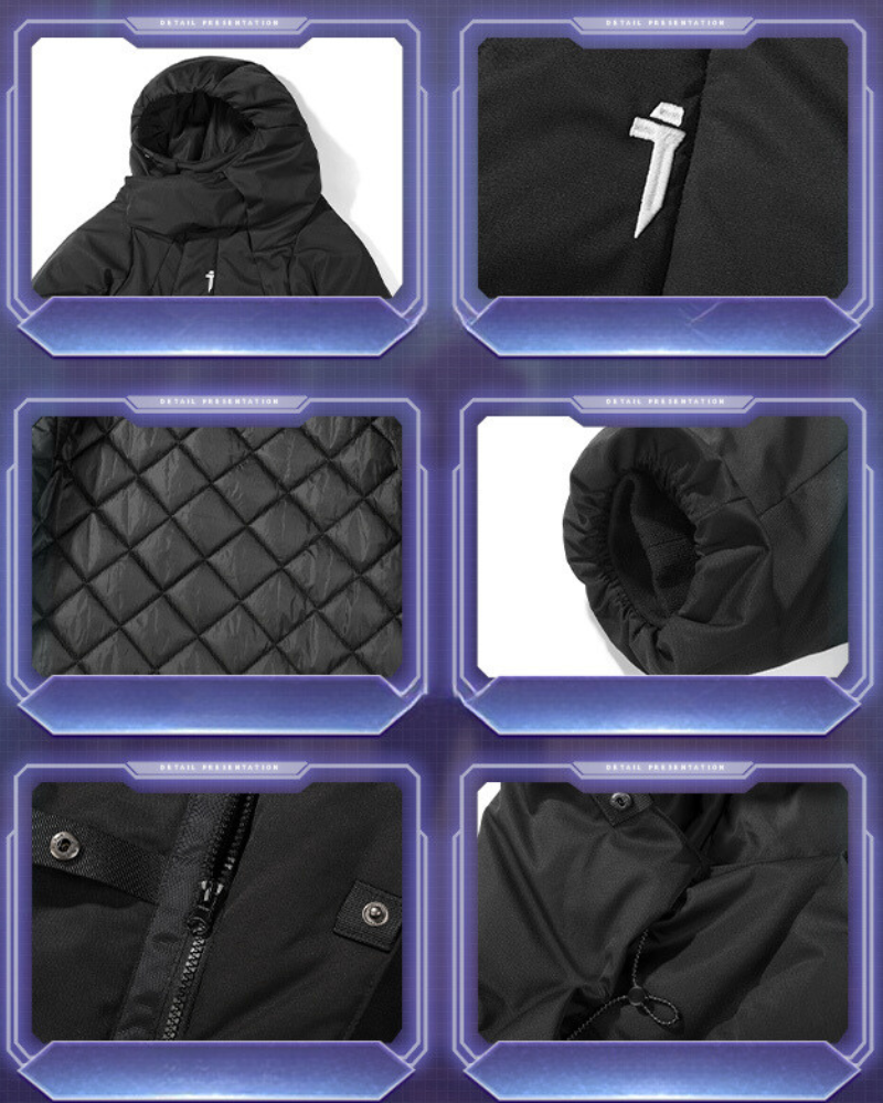 Cozy Irregular Long Winter Coat - unique winter outerwear - Cozy Irregular Long Winter Coat for Stylish Warmth - View 8