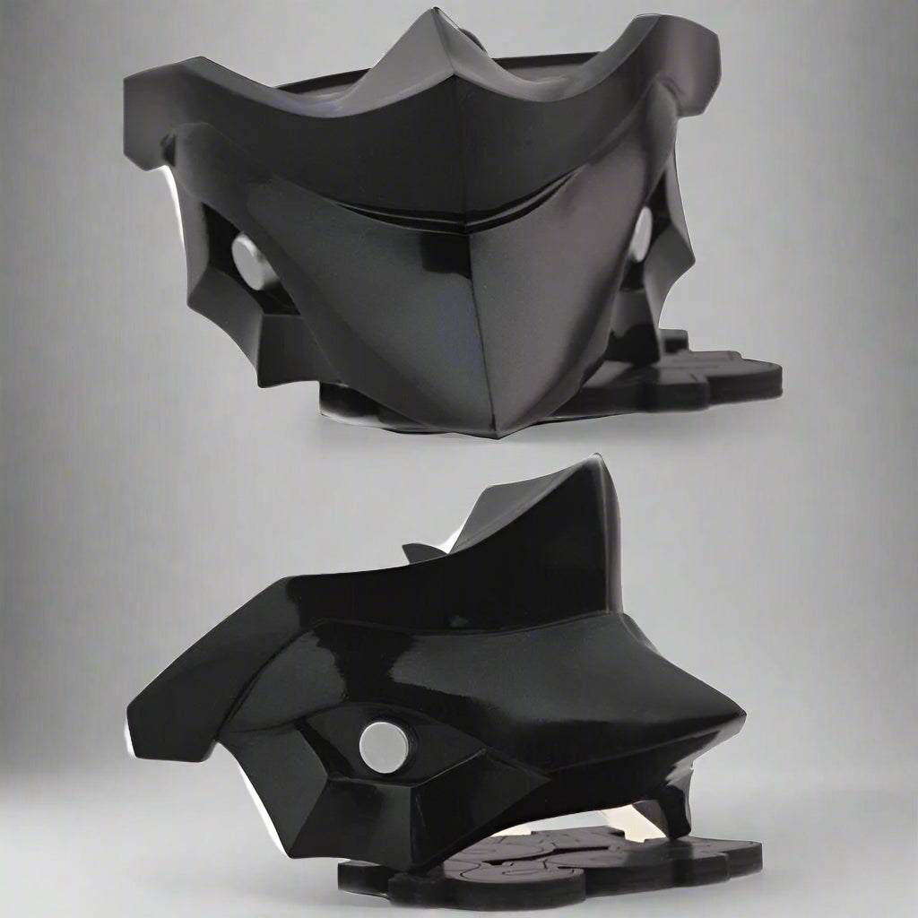 Cyberpunk Oni Half Face Mask - techwear mask - Cyberpunk Oni Half Face Mask for Unique Style - View 6