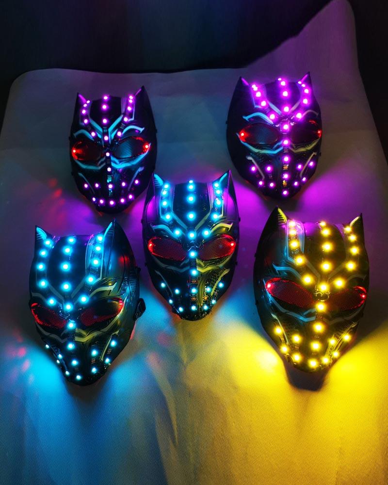 Cyberpunk LED Skull Helmet
