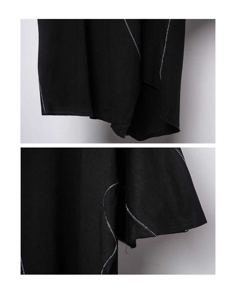 Dynamic Geometric Techwear Tee - geometric tee - Dynamic Geometric Techwear Tee for Unique Style - View 7