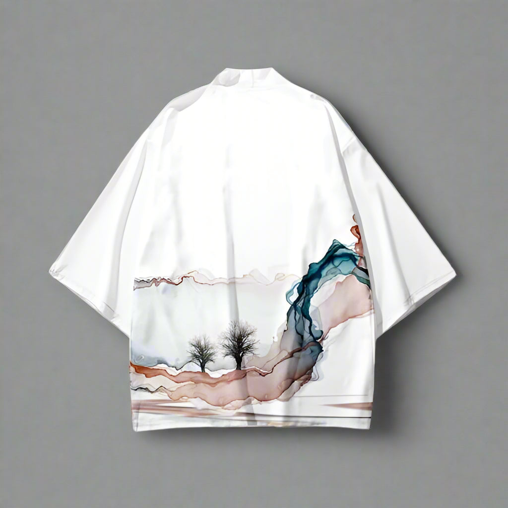 Elegant White Kimono - kimono cardigan - Stylish Elegant White Kimono Cardigan for All Occasions - View 4