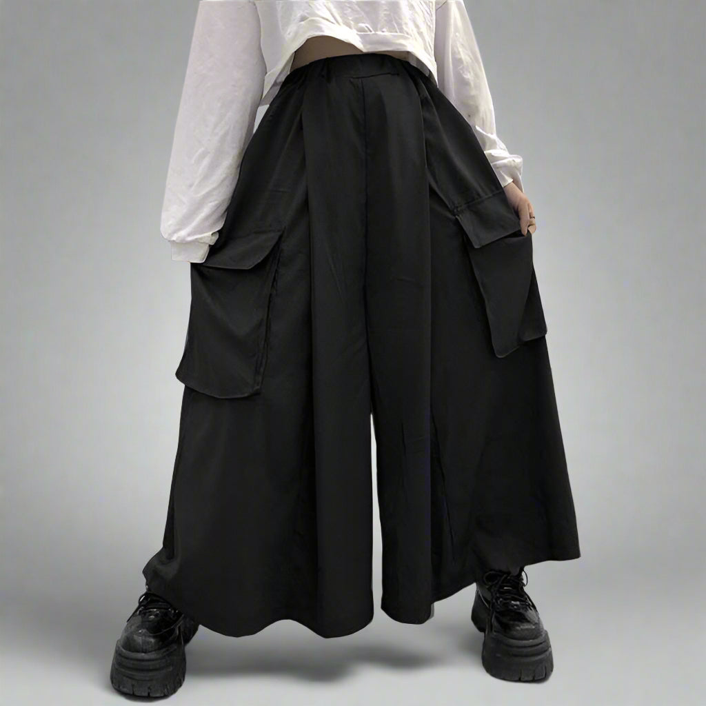 Contemporary Hakama-Inspired Wide Leg Trousers – Imaphotic
