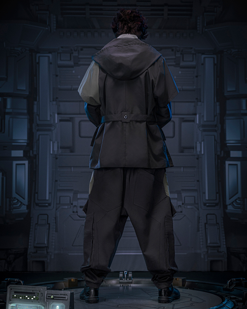 Futuristic Blade Shadow Coat - ninja aesthetics - Futuristic Blade Shadow Coat: Techwear Inspired Design - View 7