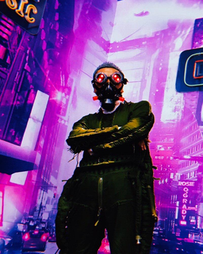 Futuristic Glow Goggles & Mask - sci-fi mask - Futuristic Glow Goggles & Mask for Cyberpunk Style - View 23