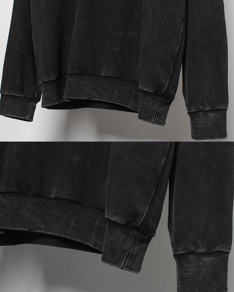 Urban Vibe – Schwarzer Jeans-Hoodie