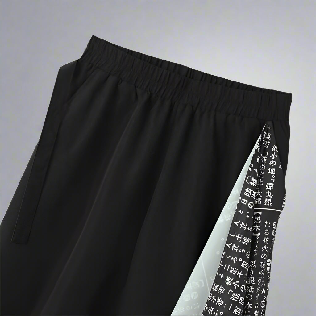 Pantalon Hakama élégant à jambes larges