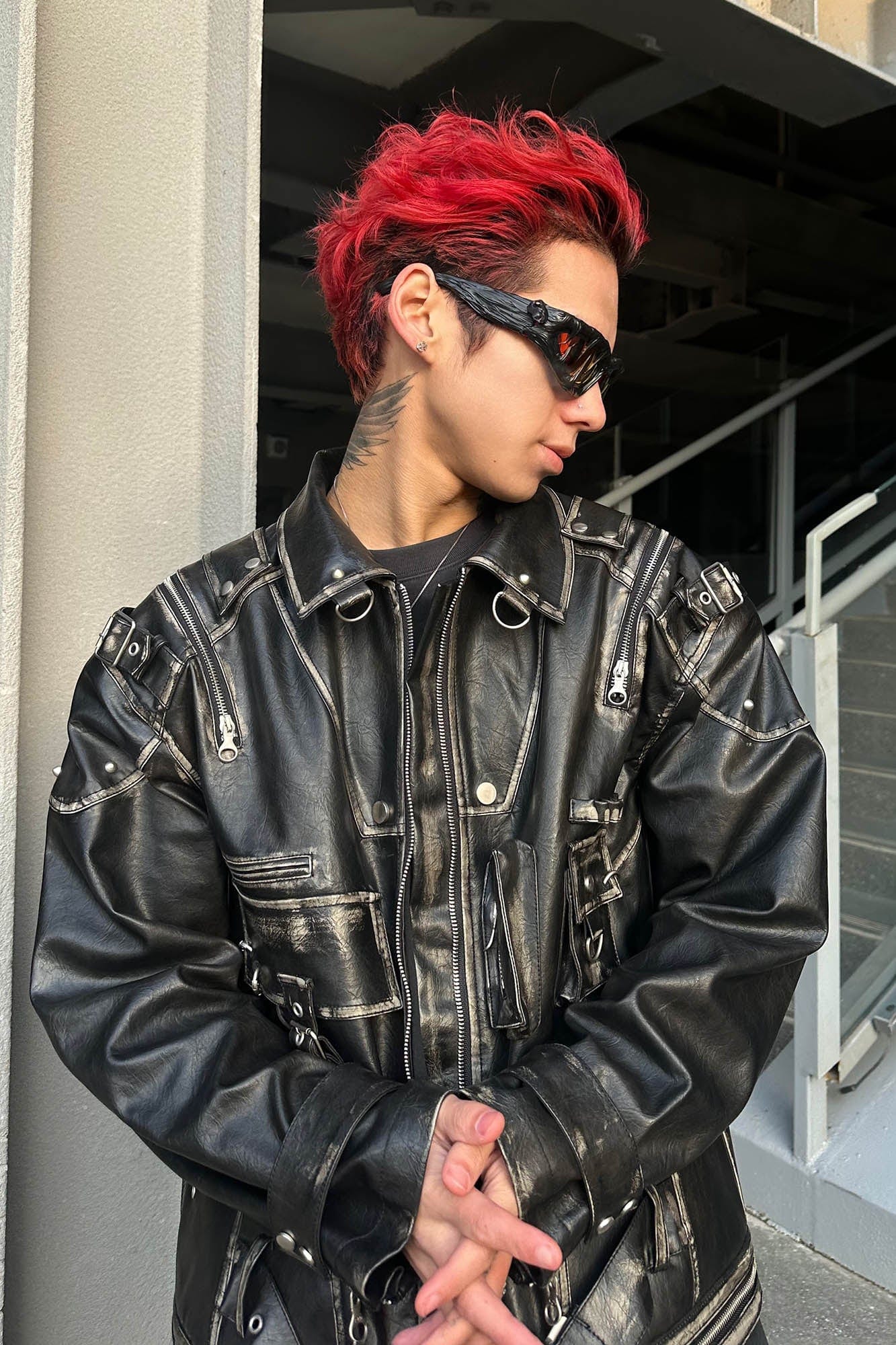 Melted Drip Resin Sunglasses - venom effect eyewear - Unique Melted Drip Resin Sunglasses for a Bold Statement - View 7