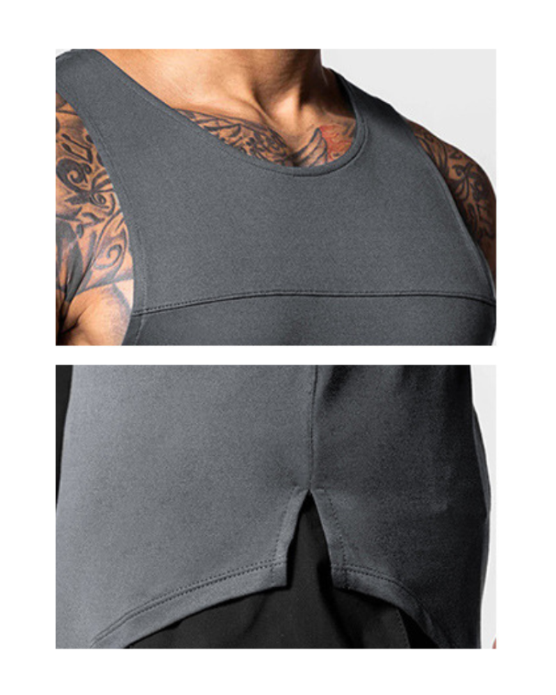 Men's Sleek Sleeveless Tech Tank Top - stylish running top - Men's Sleeveless Tech Tank Top for Comfortable Workouts - View 21
