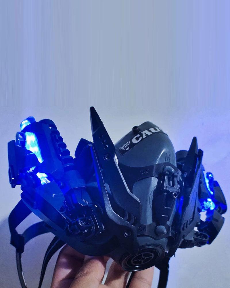 Futuristic Neon Cyberpunk Mask