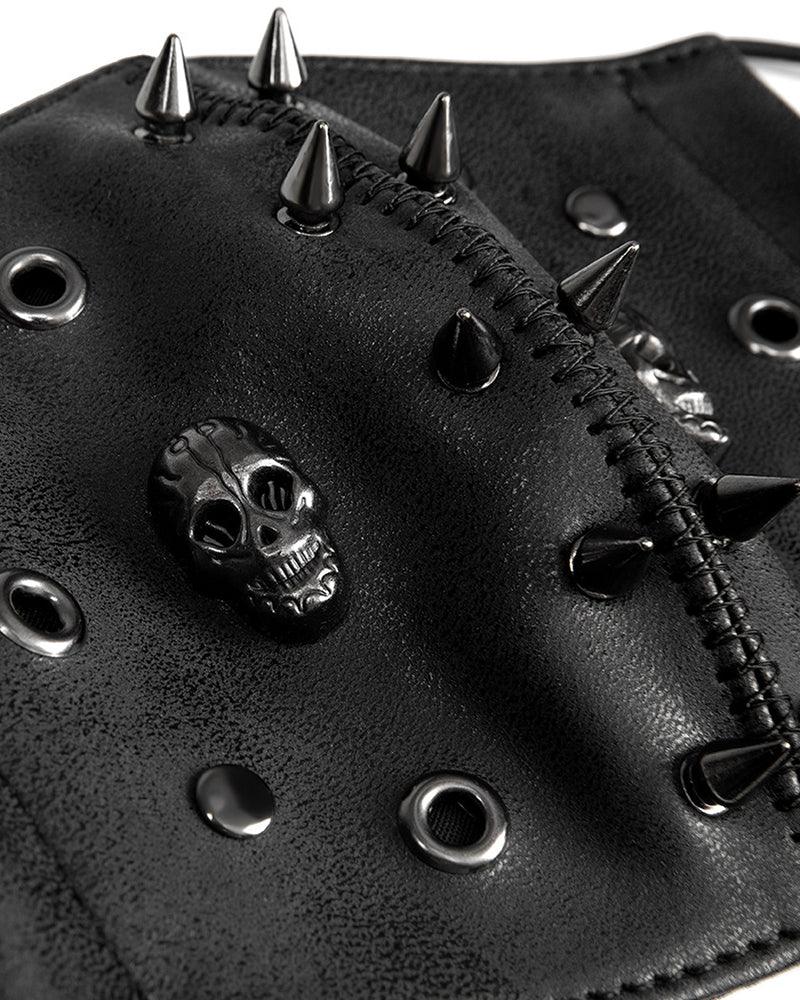 Punk Skull Rivet Mask - punk mask - Punk Skull Rivet Mask for Techwear Style - View 13