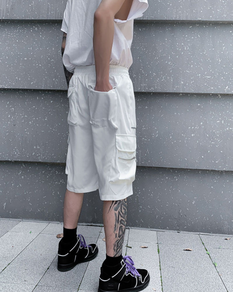 Reflective Cargo Combat Shorts - shorts with reflective strips - Reflective Cargo Combat Shorts for All Activities - View 9