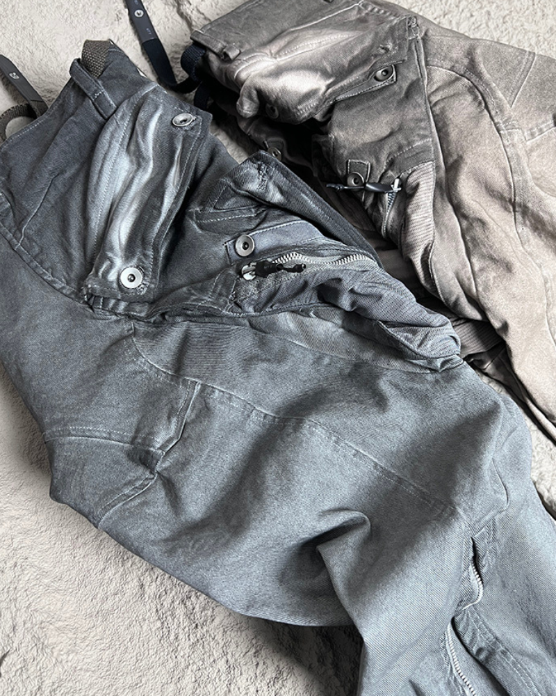 Rugged Distressed Cargo Pants - wasteland wear - Rugged Distressed Cargo Pants for Urban Exploration - View 16