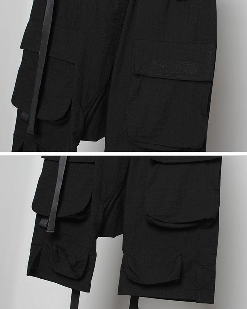 Stealth Utility Long Cargo Shorts - black shorts - Stealth Utility Long Cargo Shorts for Ultimate Comfort - View 12