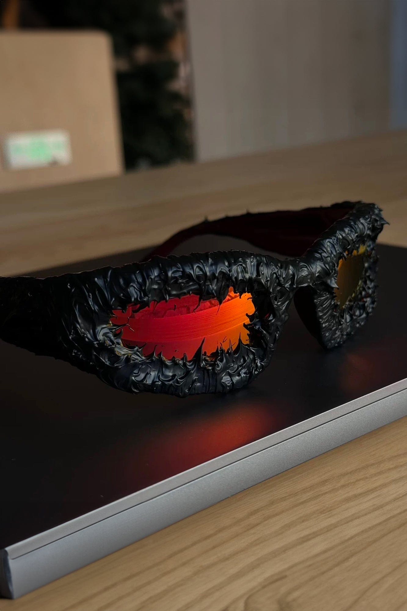 Sunset Dripped Resin Sunglasses - fashion statement - Handmade Dripped Resin Sunglasses for Bold Style - View 5