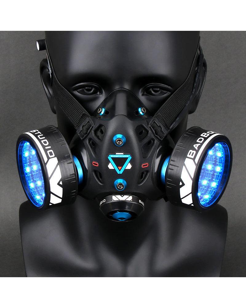 Neon Cyberpunk Light-Up Mask