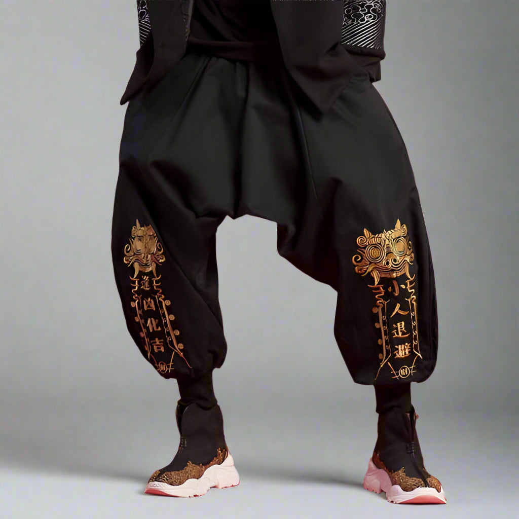 パンツ LUXURY MATERIAL HAKAMA TROUSERS Comfortable Traditional Japanese Hakama Trousers – Imaphotic