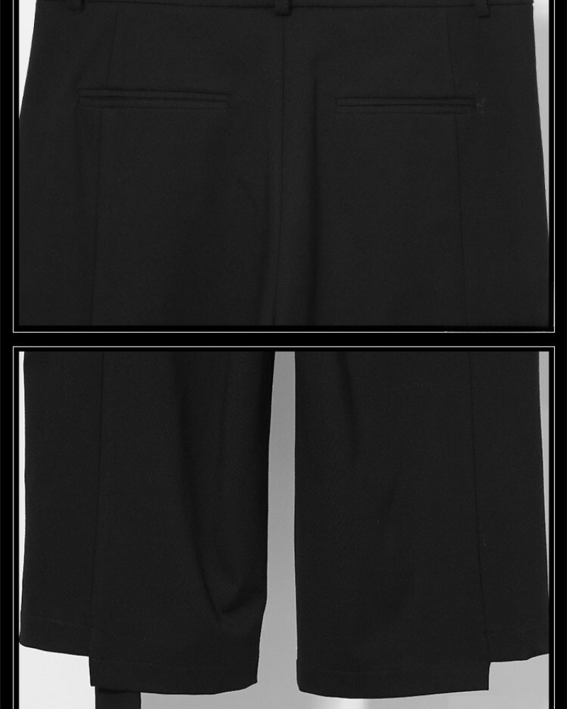 Trendy Asymmetrical Capri Pants - streetwear - Trendy Asymmetrical Capri Pants for Comfortable Wear - View 7