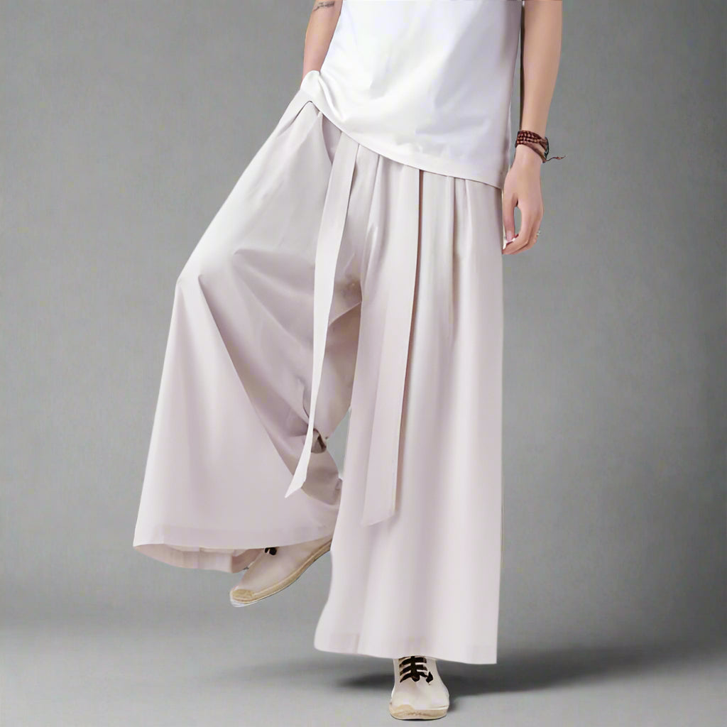 Trendy Hakama Style Pants - durable breathable pants - Trendy Hakama Style Pants for Comfort and Style - View 5