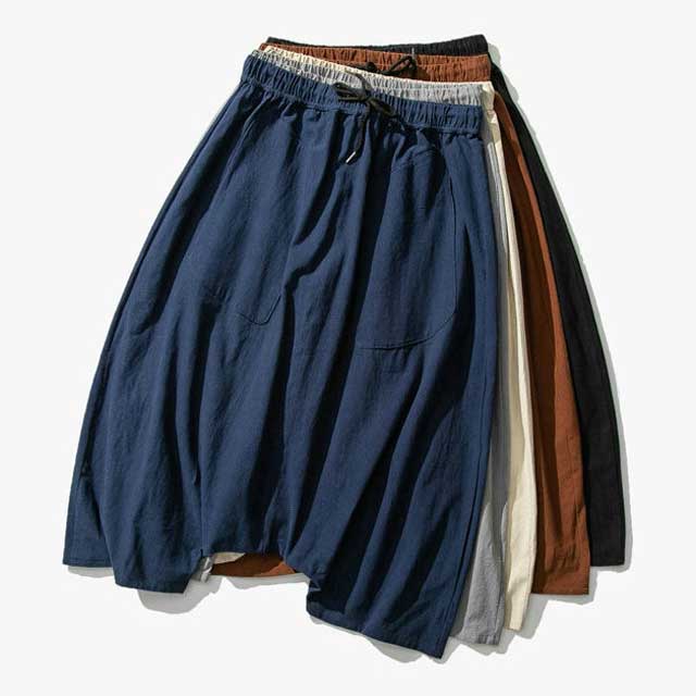 Trendy Japanese Harem Trousers - comfortable harem pants - Comfortable Japanese Harem Trousers in Diverse Sizes - View 8