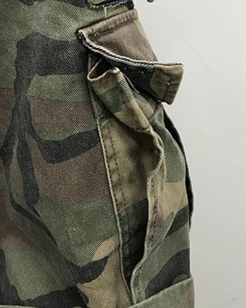 Urban Camo Cargo Shorts - durable outdoor shorts - Urban Camo Cargo Shorts for Outdoor Adventures - View 6