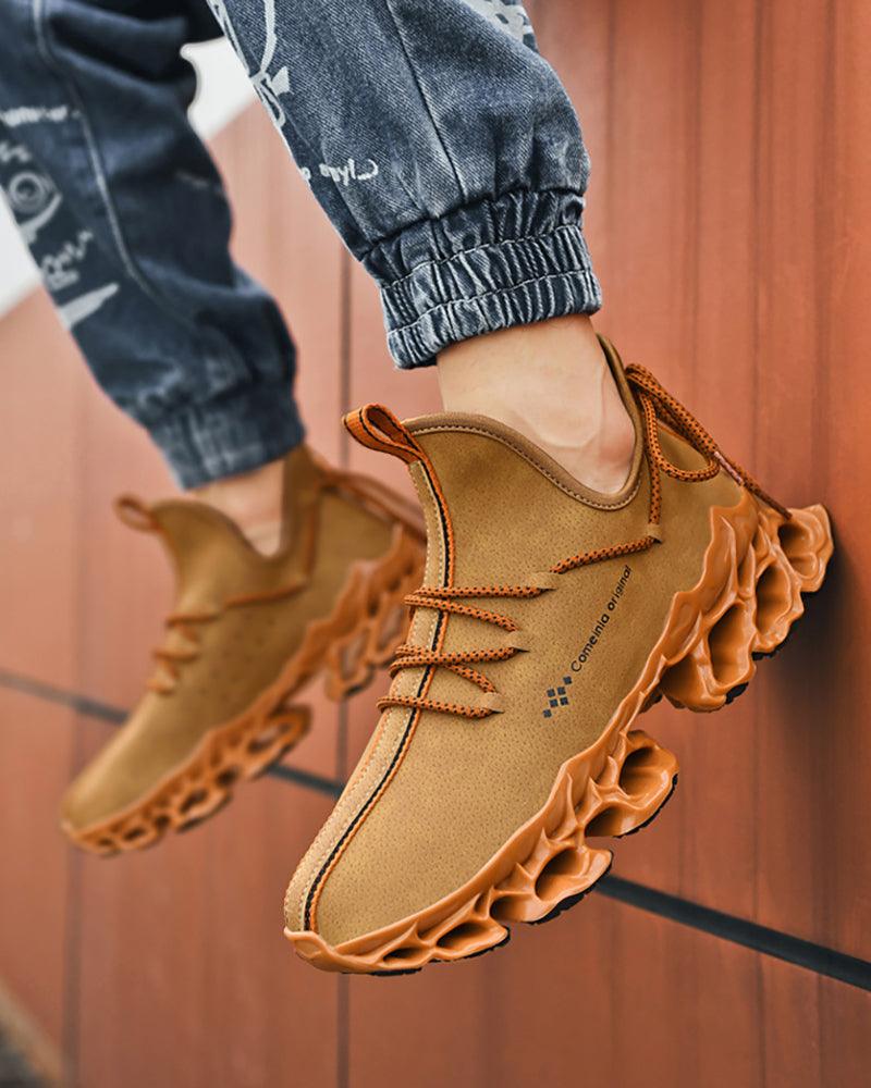 Urban Sleek Microfiber Sneakers - stylish techwear shoes - Urban Sleek Microfiber Sneakers for Modern Style - View 12