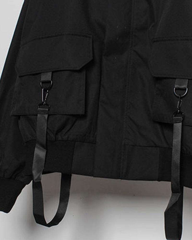 Urban Style Ribbon Hooded Jacket - urban jacket - Urban Style Ribbon Hooded Jacket for Modern Living - View 10