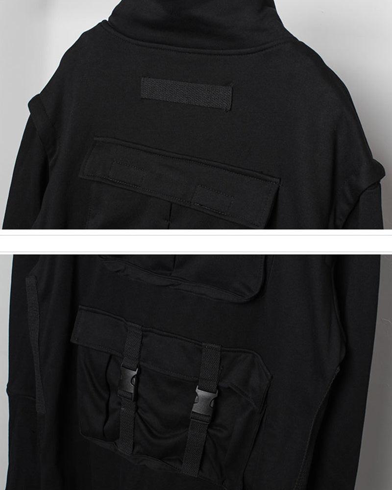 Urban Techwear Long Cargo Coat - cargo coat - Urban Techwear Long Cargo Coat for Versatile Style - View 10