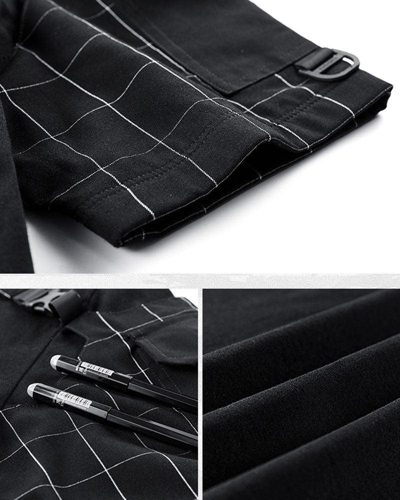 Versatile Plaid Techwear Tee - techwear shirt - Versatile Plaid Techwear Tee for Everyday and Outdoor Wear - View 7