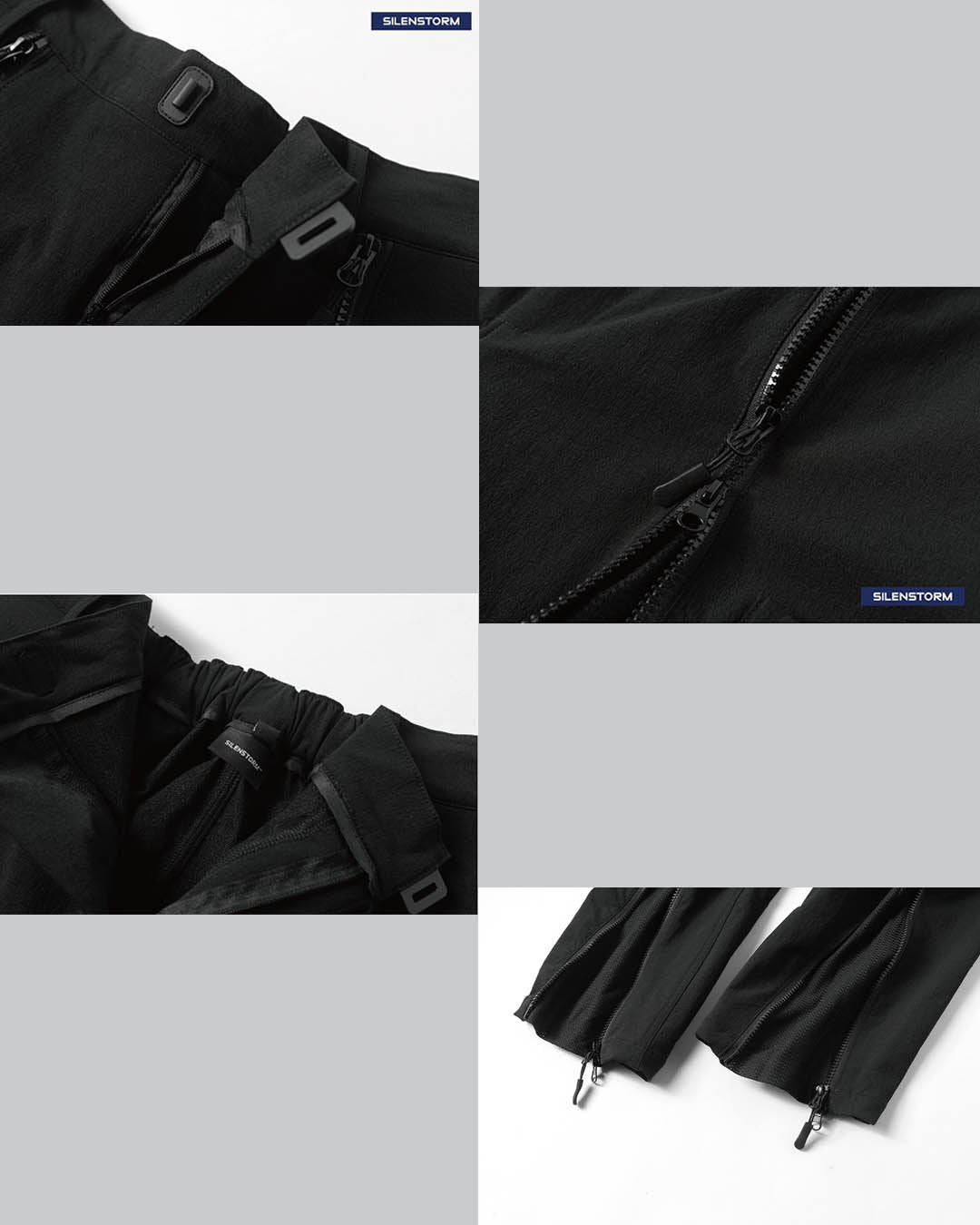 Silenstorm Zipper Pants - techwear - Silenstorm Zipper Pants with Three-Dimensional Pockets - View 14