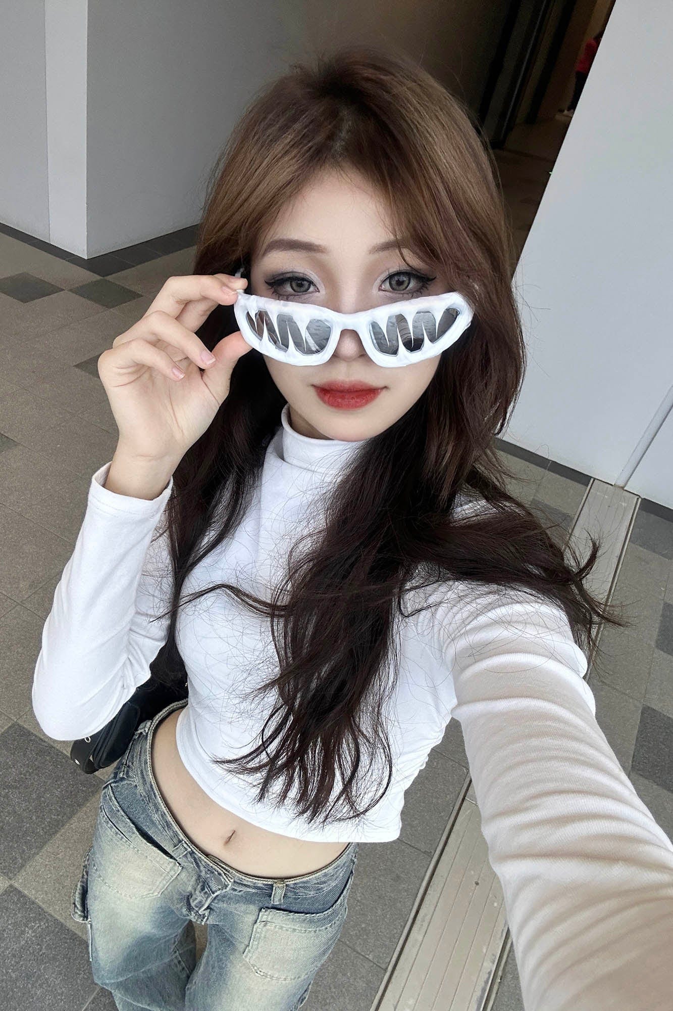 Chic Dripped Resin Sunglasses