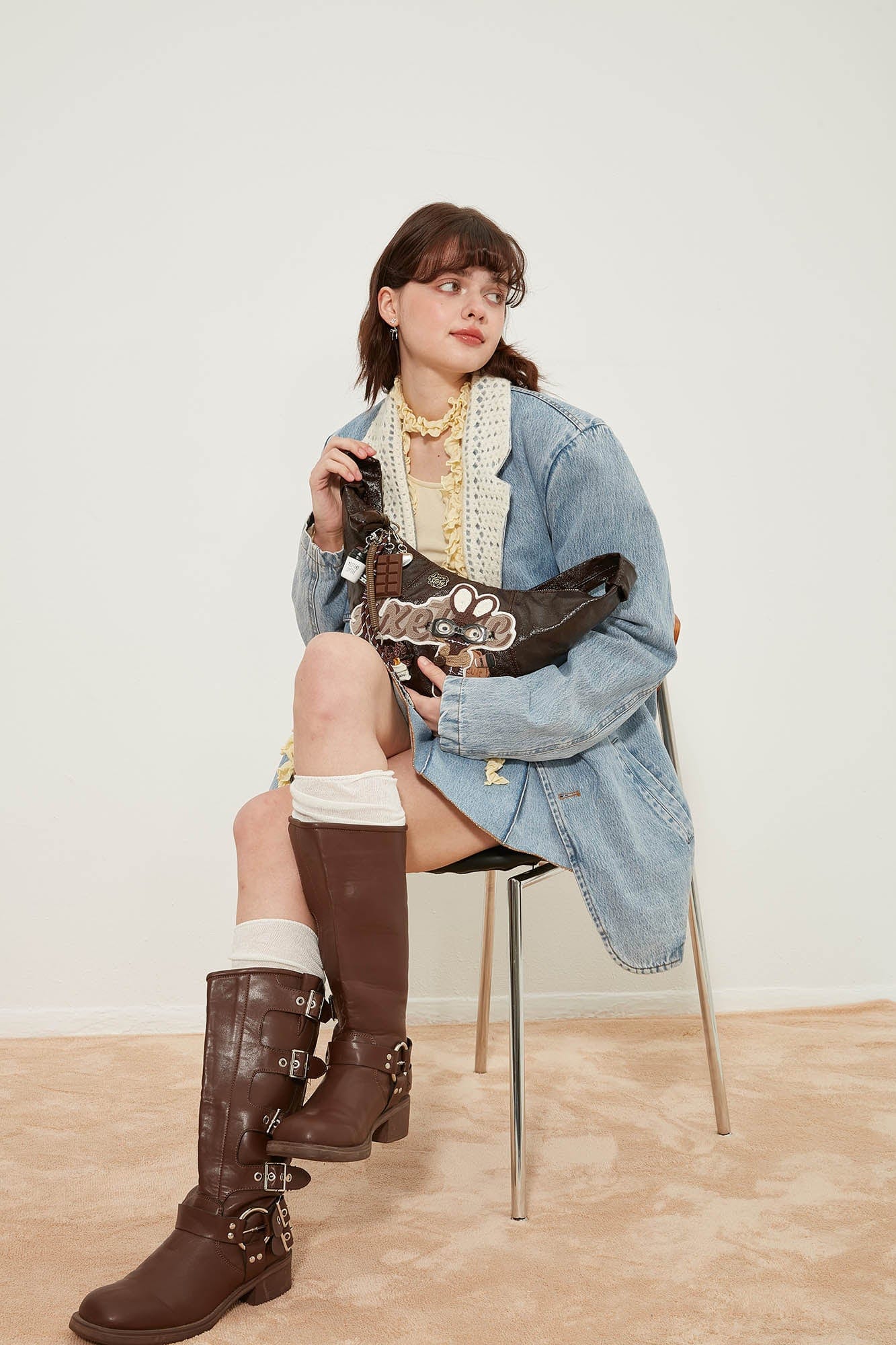 Charming Bunny Café Croissant Bag