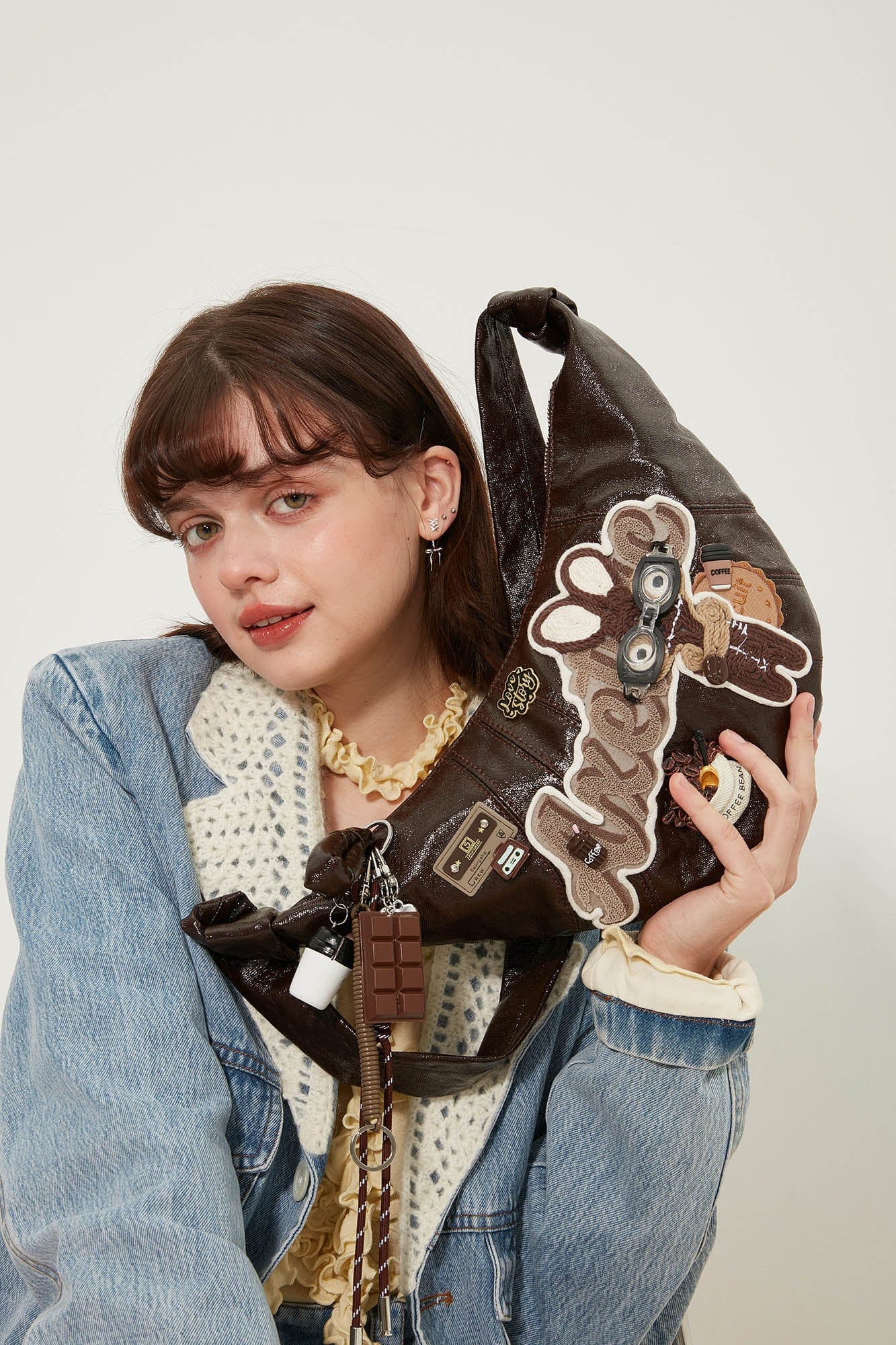 Charming Bunny Café Croissant Bag