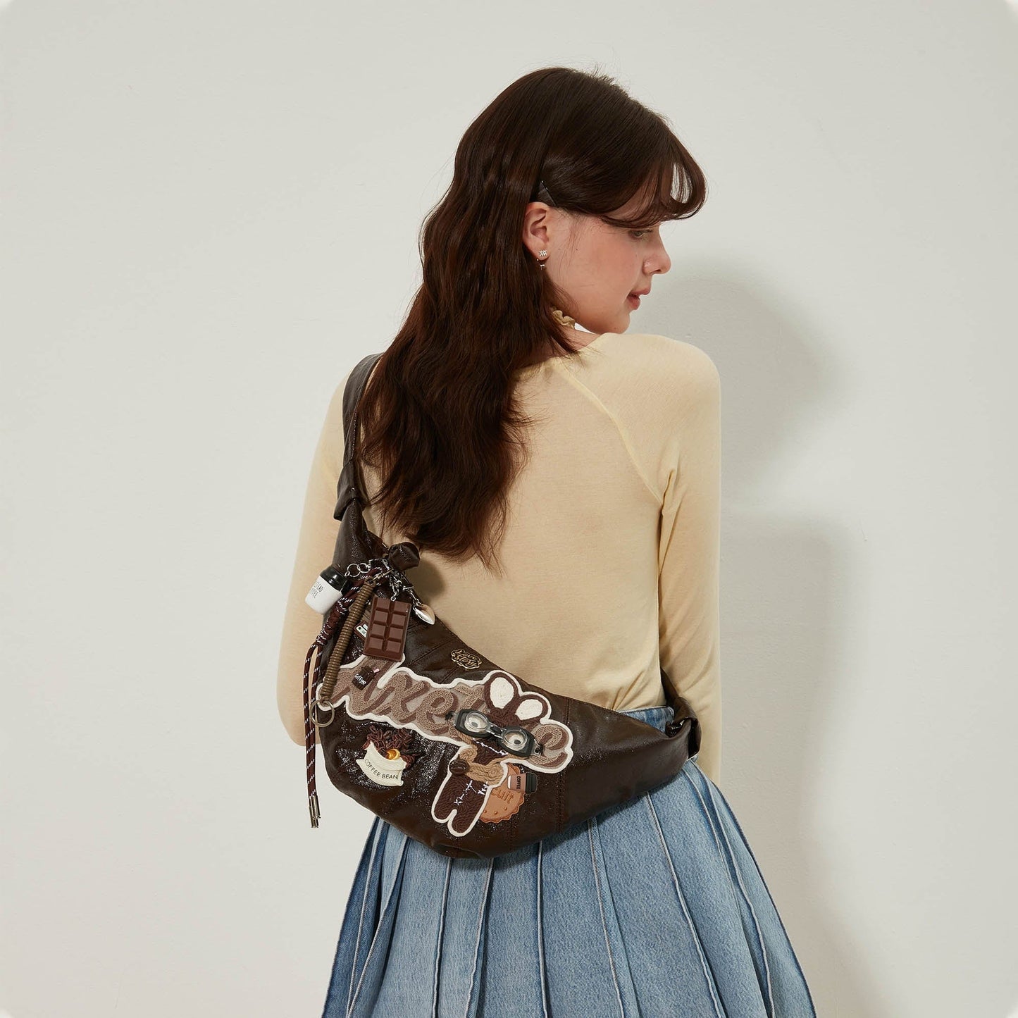 Charming Bunny Café Croissant Bag