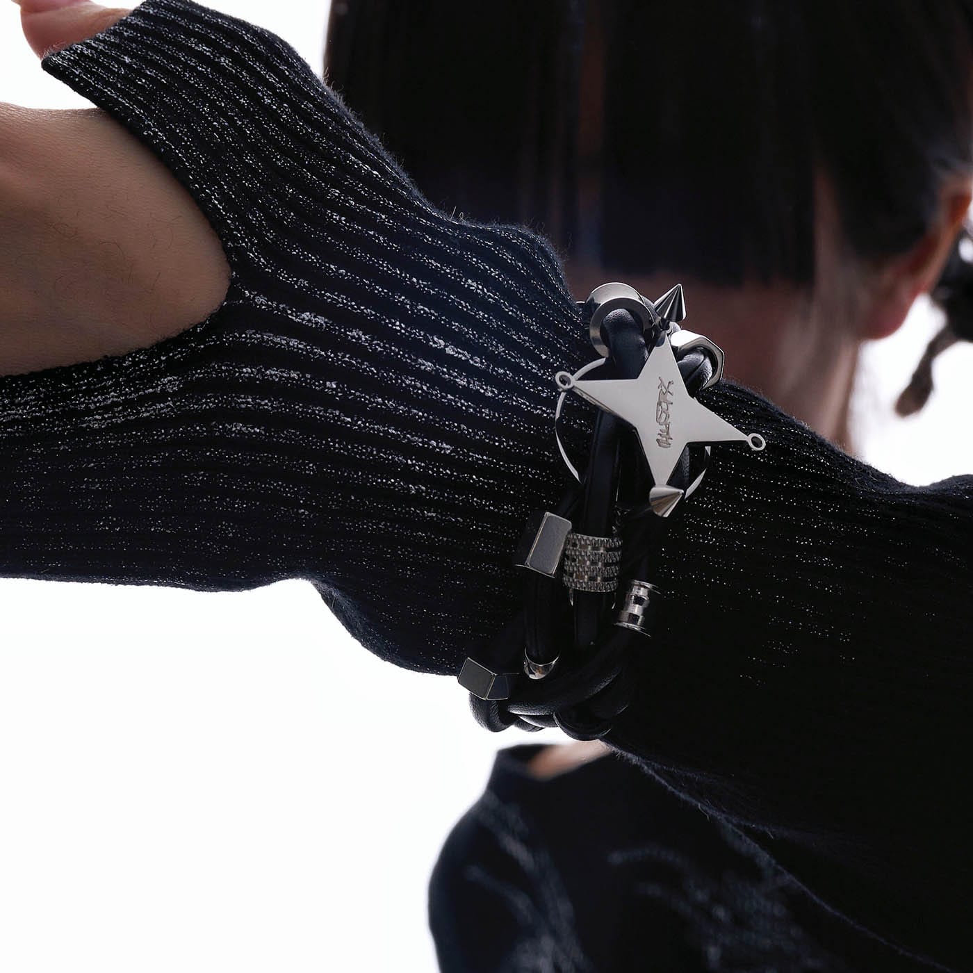 Chic Braided Star Leather Bracelet