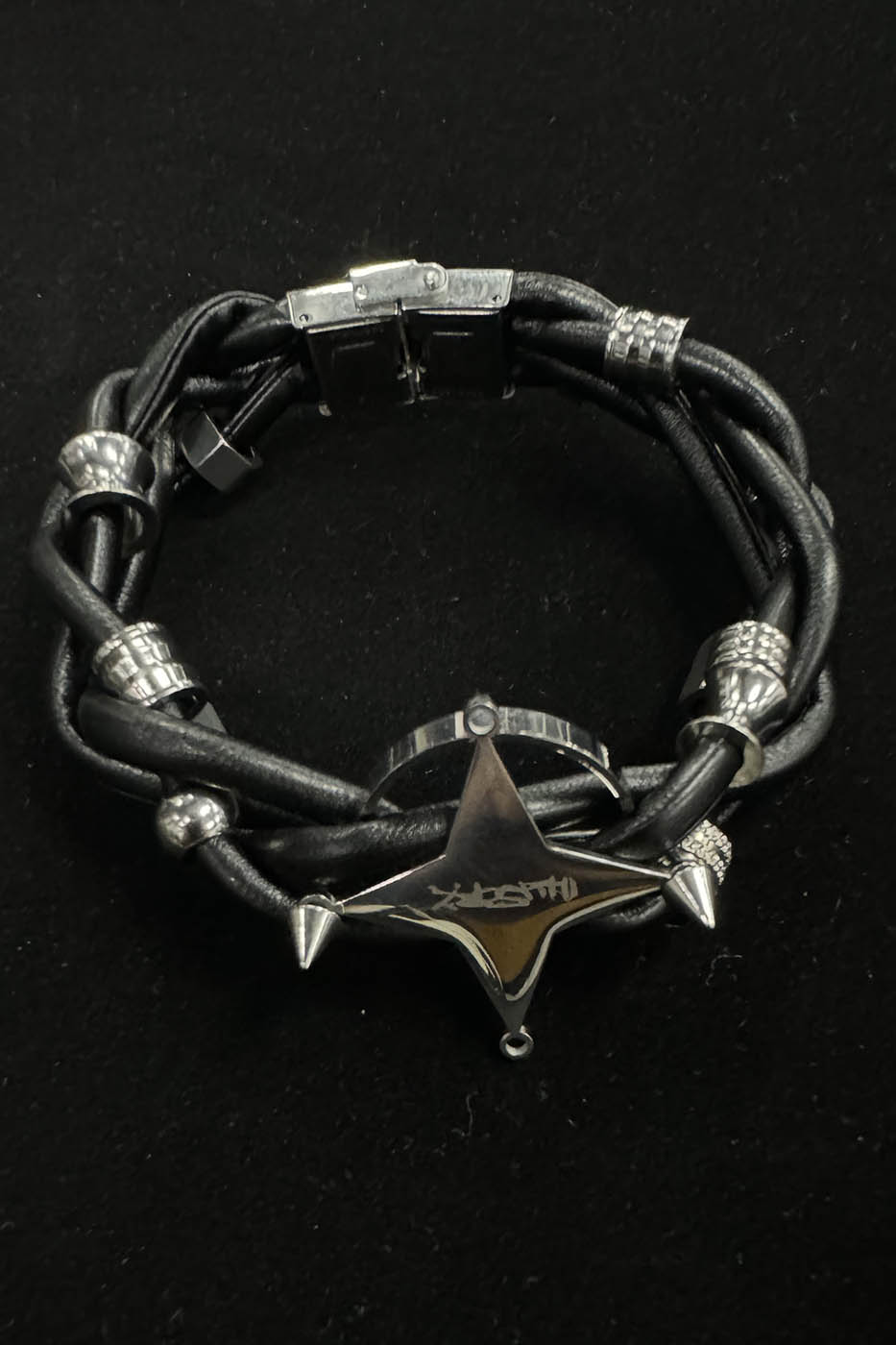 Chic Braided Star Leather Bracelet