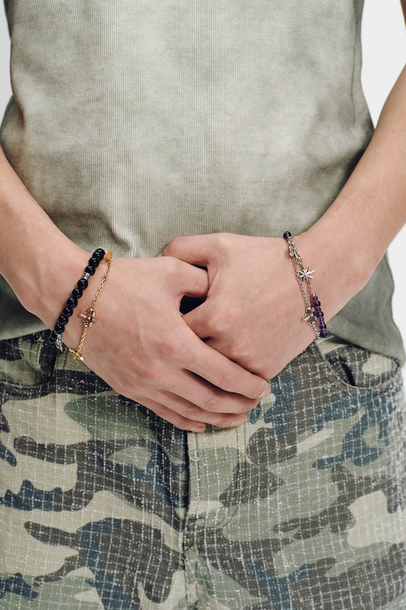 Amethyst Radiance Beaded Bracelet